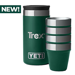 TREX - YETI SHOTGLASSES & CASE